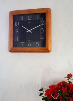 Zegar ścienny drewniany dębowy 21178D z czarnym szkłem ✓Zegary ścienne✓Zegary na ścianę  ✓ Drewniany zegar✓  Autoryzowany sklep (4).JPG
