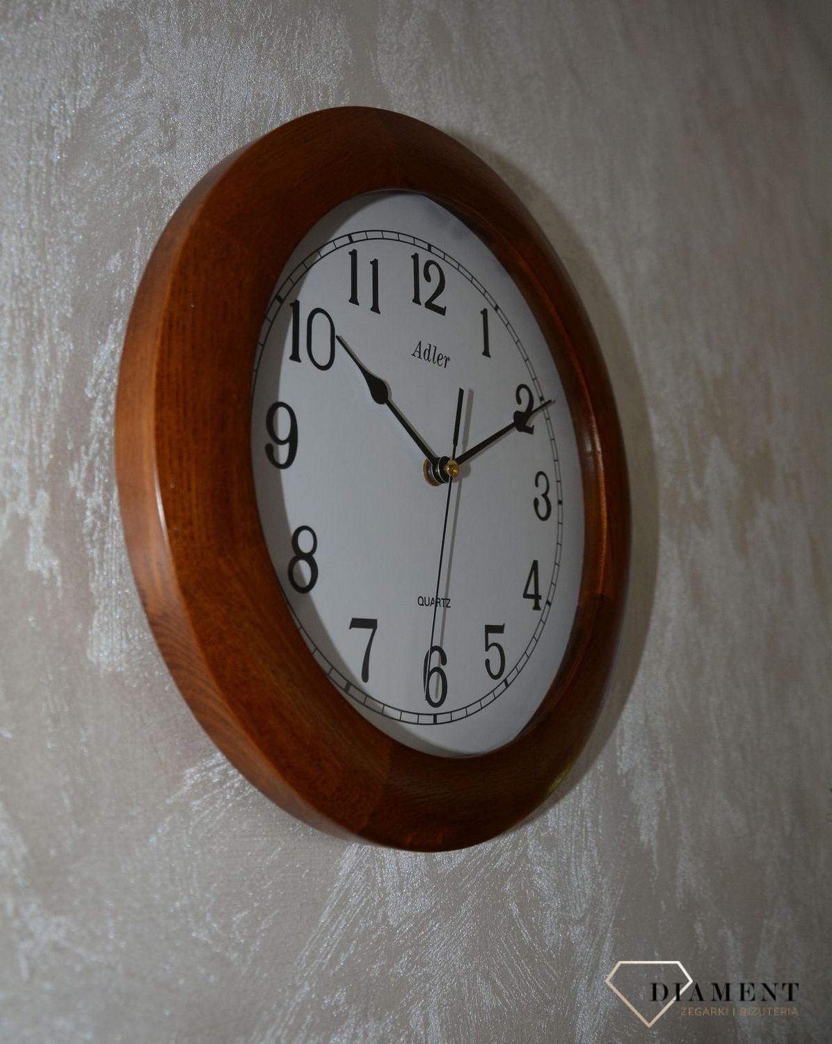 Zegar ścienny marki Adler 21182D. ✓Zegary ścienne✓Zegary na ścianę  ✓ Drewniany zegar✓  Autoryzowany sklep✓ Kurier Gratis 24h✓ (9).JPG