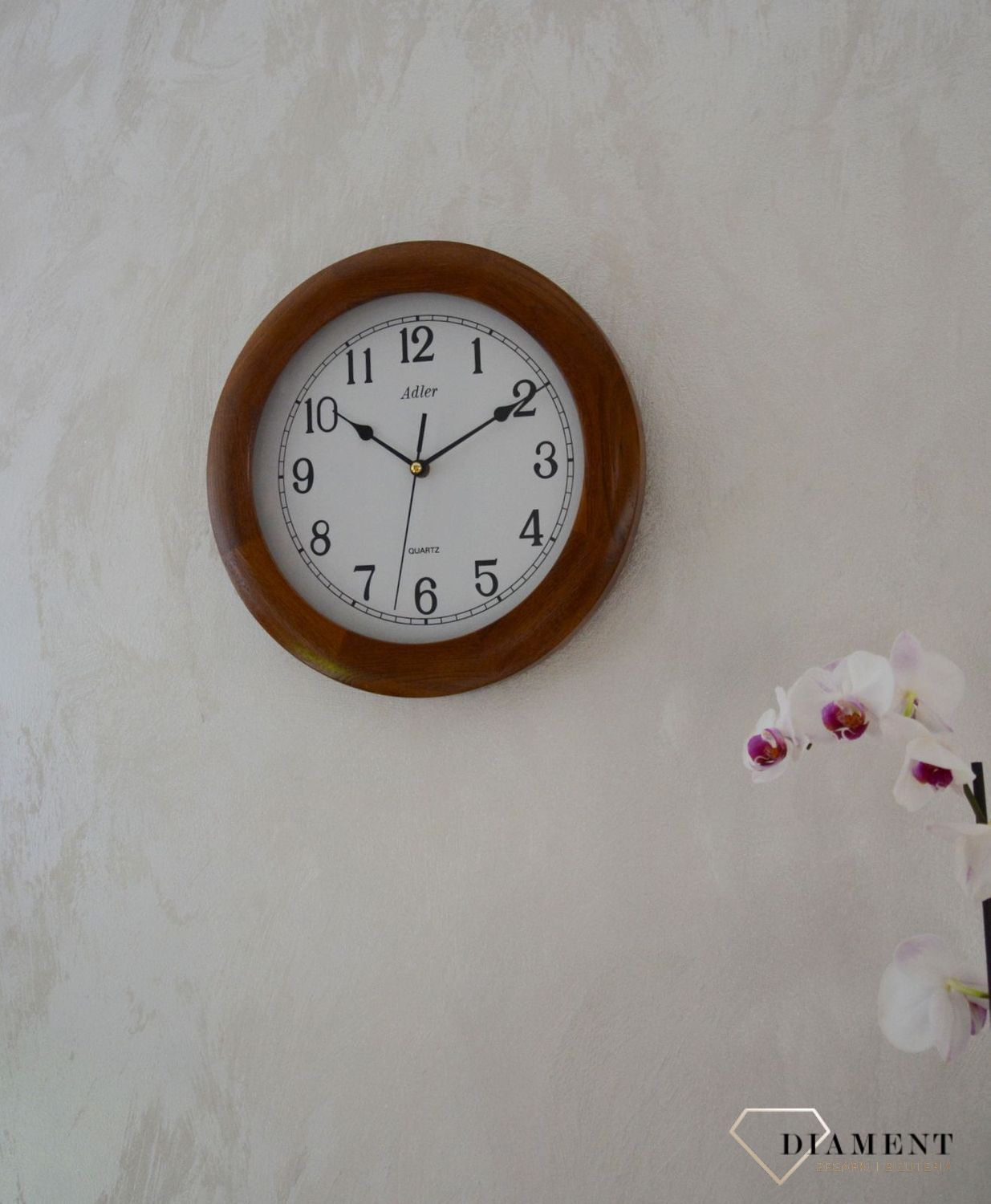 Zegar ścienny marki Adler 21182D. ✓Zegary ścienne✓Zegary na ścianę  ✓ Drewniany zegar✓  Autoryzowany sklep✓ Kurier Gratis 24h✓ (9).JPG