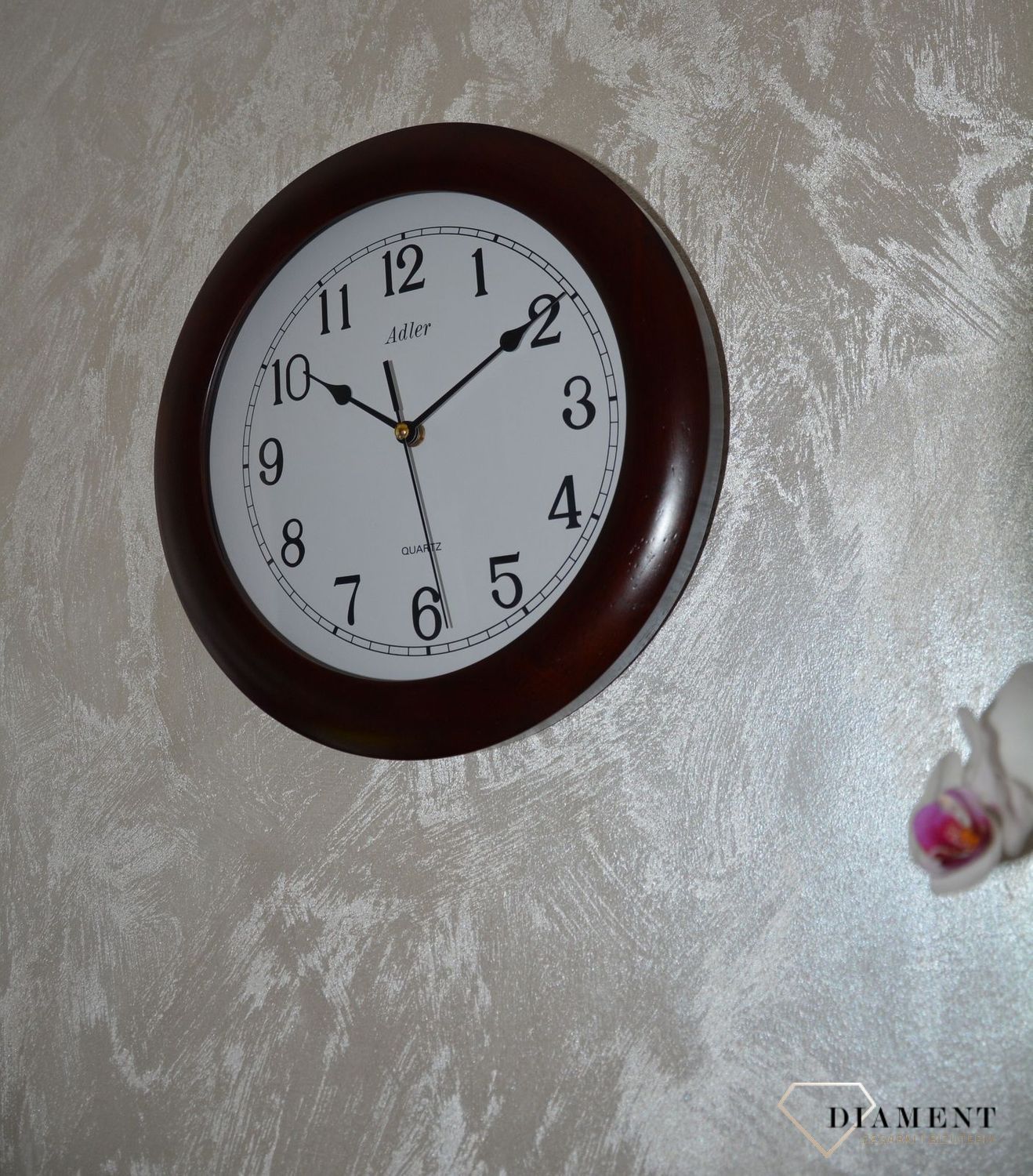 Zegar ścienny marki Adler 21182W ✓Zegary ścienne✓Zegary na ścianę  ✓ Drewniany zegar✓  Autoryzowany sklep✓ Kurier Gratis 24h✓ (1).JPG