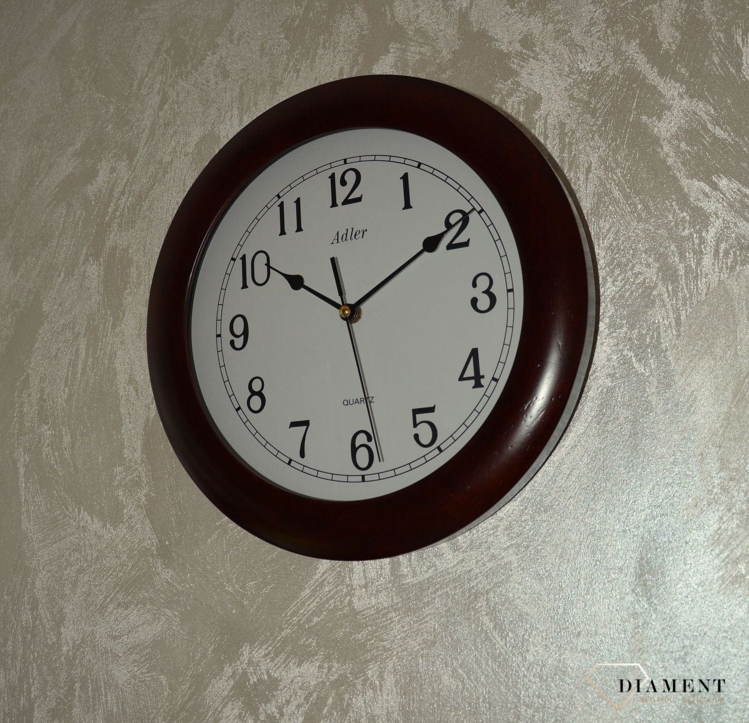 Zegar ścienny marki Adler 21182W ✓Zegary ścienne✓Zegary na ścianę  ✓ Drewniany zegar✓  Autoryzowany sklep✓ Kurier Gratis 24h✓ (1).JPG