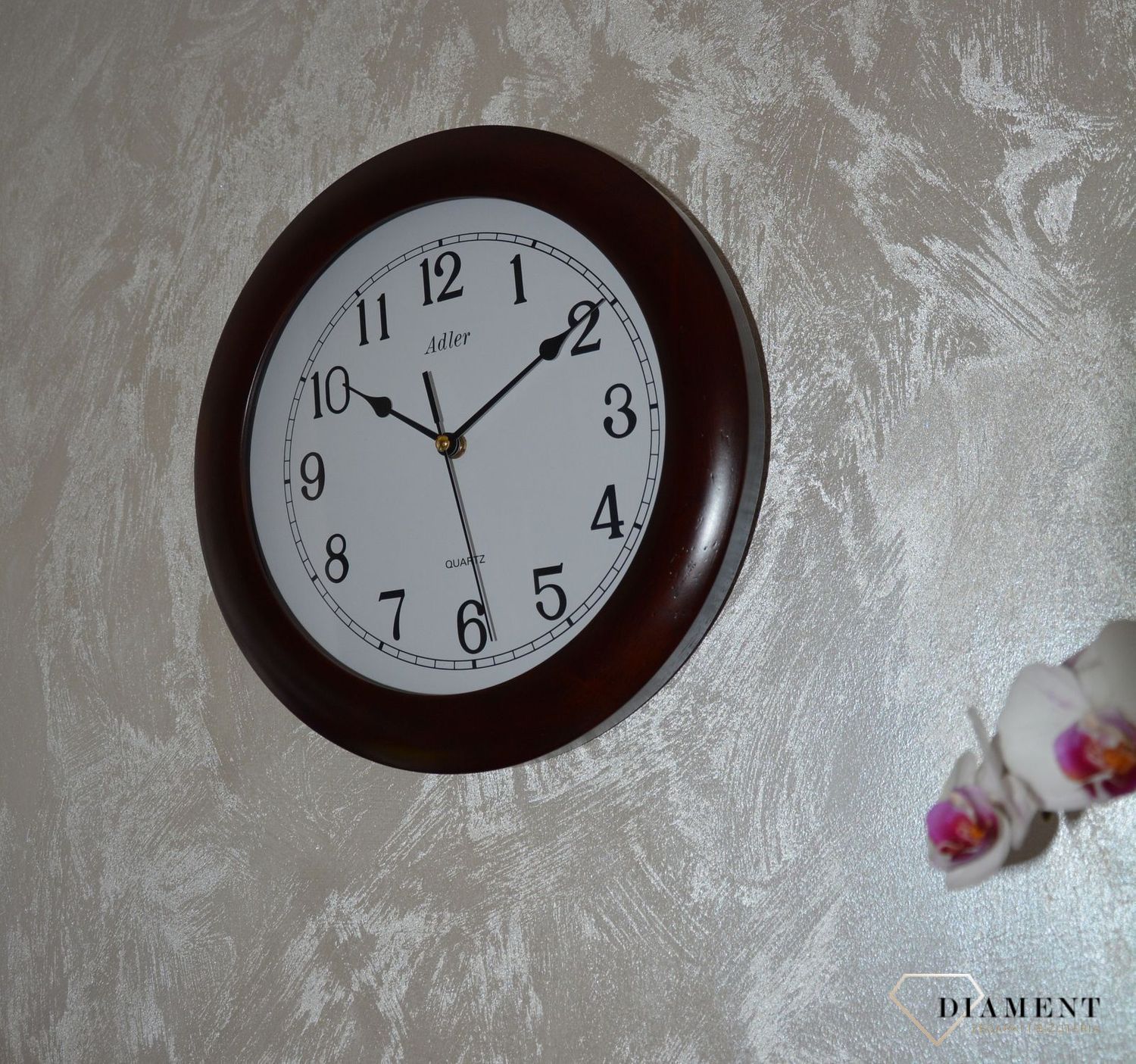 Zegar ścienny marki Adler 21182W ✓Zegary ścienne✓Zegary na ścianę  ✓ Drewniany zegar✓  Autoryzowany sklep✓ Kurier Gratis 24h✓ (1).JPG