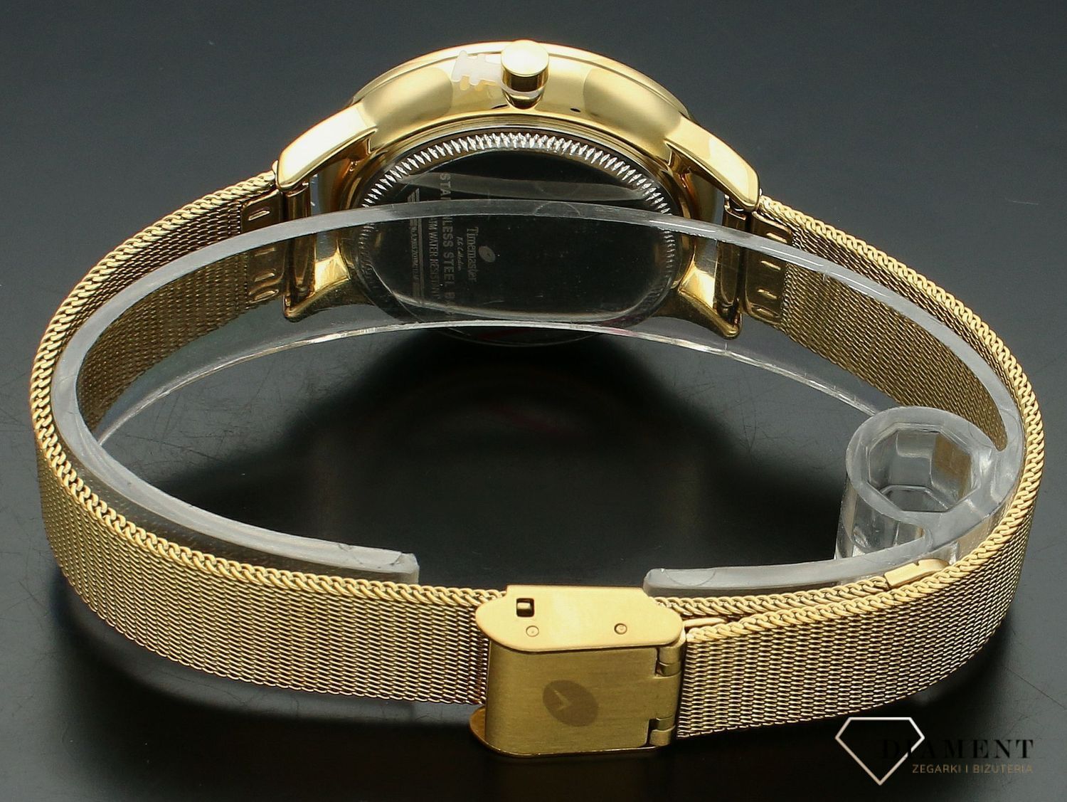 Zegarek damski na bransolecie Timemaster z cyframi 212-20. Tani zegarek dla kobiety. Zegarek z cyferkami. Damski zegarek złoty na bransolecie. Pomysł na prezent dla kobiety. Czytelny zegarek, tani..jpg