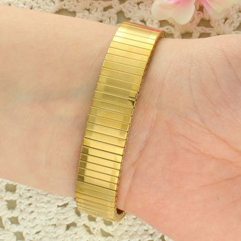 Zegarek damski Timemaster 212-28 – czarna tarcza, złote cyfry, rozciągana bransoleta (1).jpg