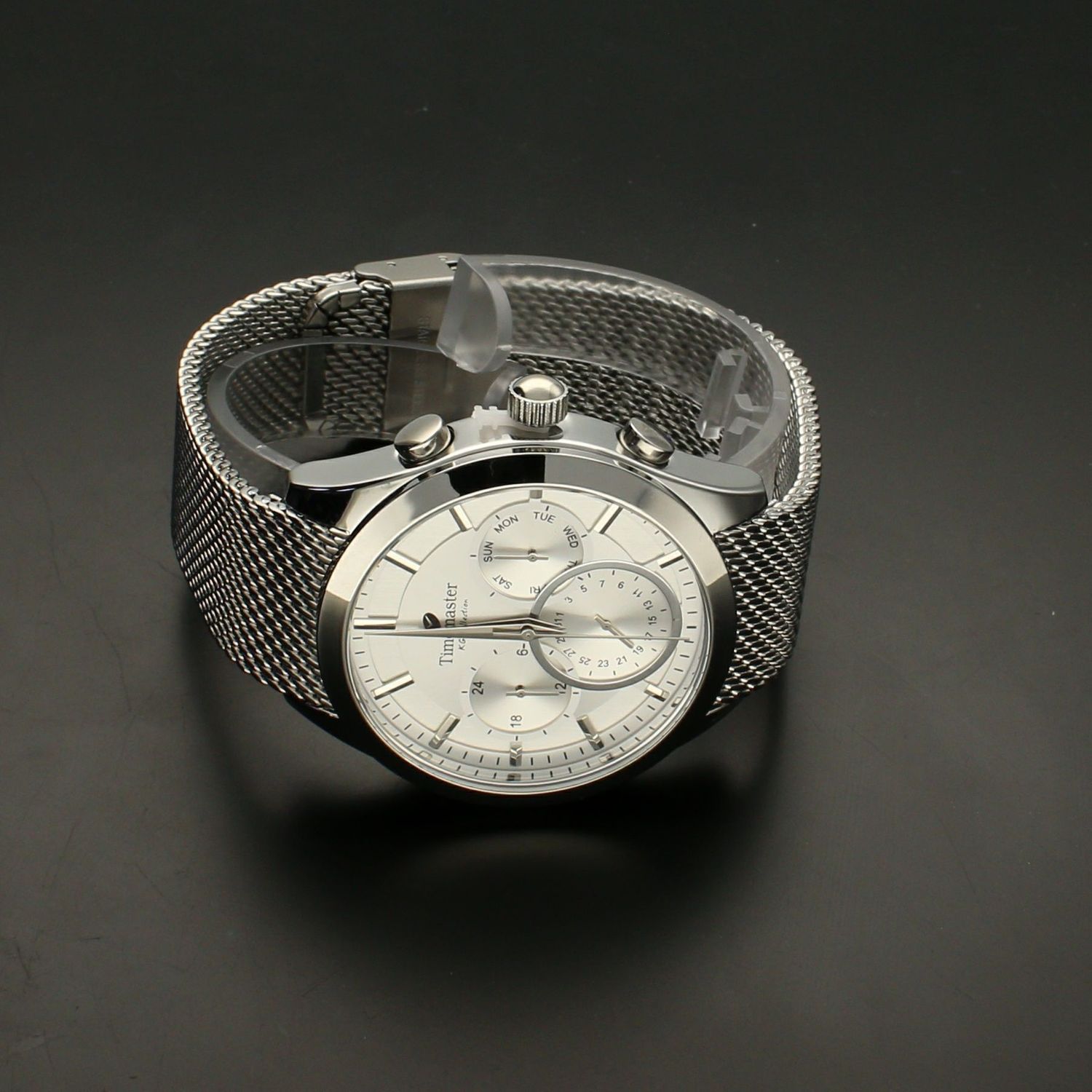 Zegarek męski na srebrnej bransolecie TIMEMASTER 213-10 jpg.jpg