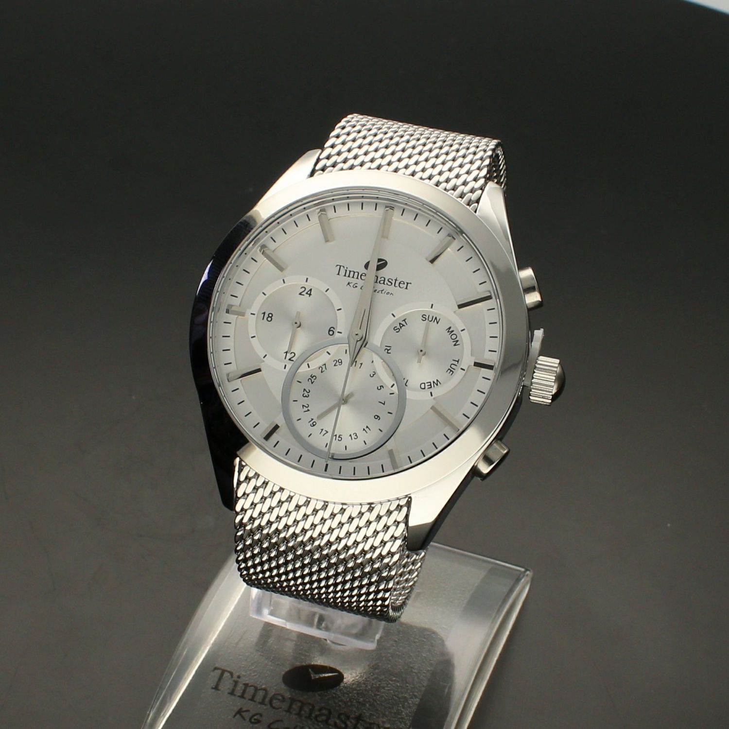 Zegarek męski na srebrnej bransolecie TIMEMASTER 213-10 jpg.jpg