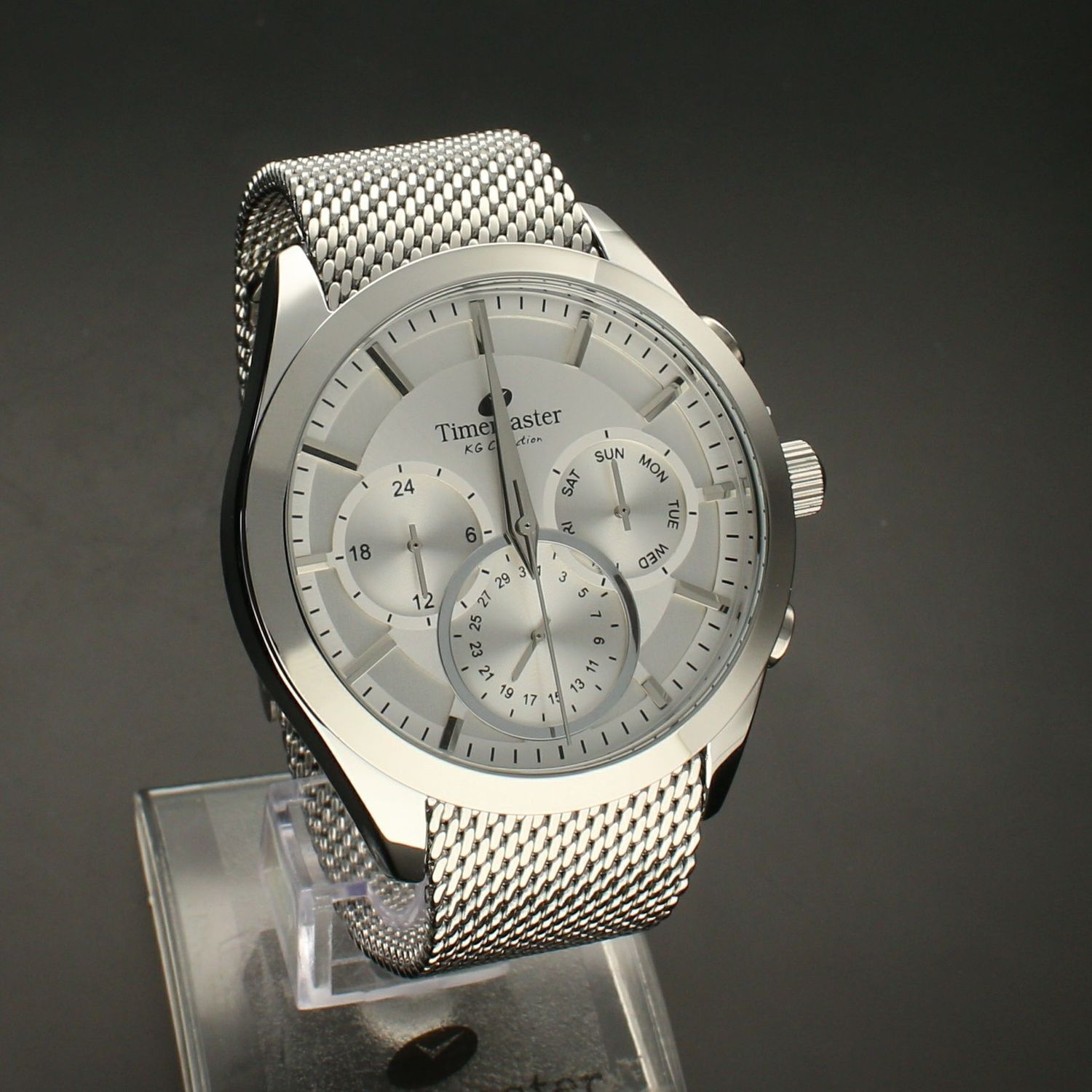 Zegarek męski na srebrnej bransolecie TIMEMASTER 213-10 jpg.jpg