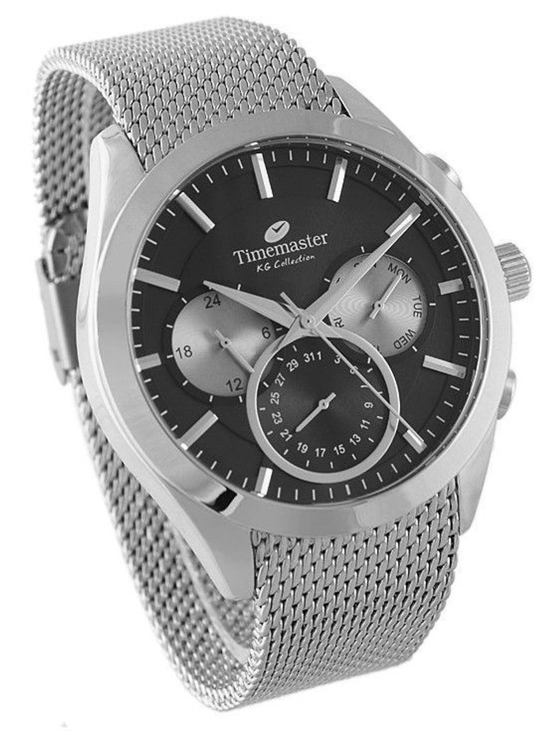 Zegarek męski na srebrnej bransolecie TIMEMASTER 213-7 jpg.jpg