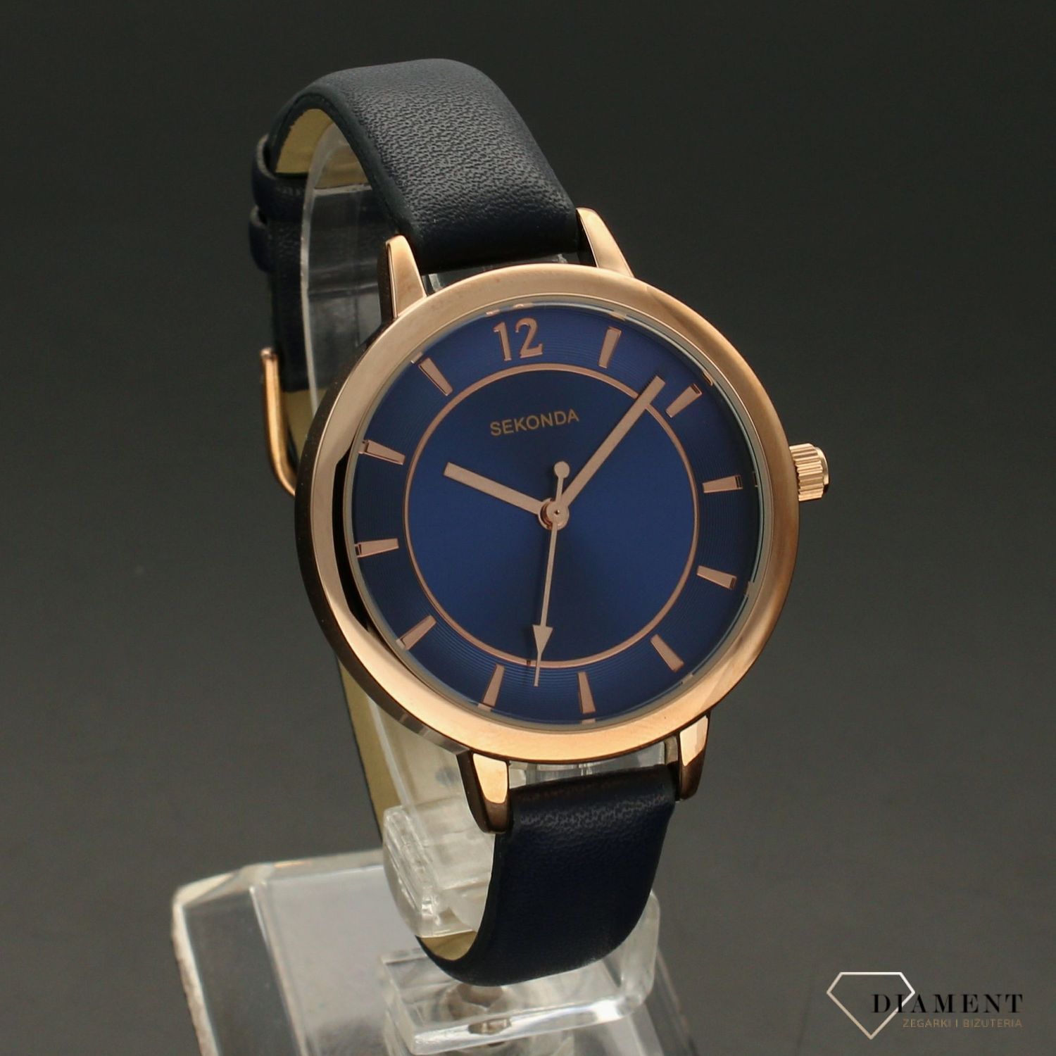 Zegarek damski Sekonda ' niebiesko- złoty  klasyk'.jpg
