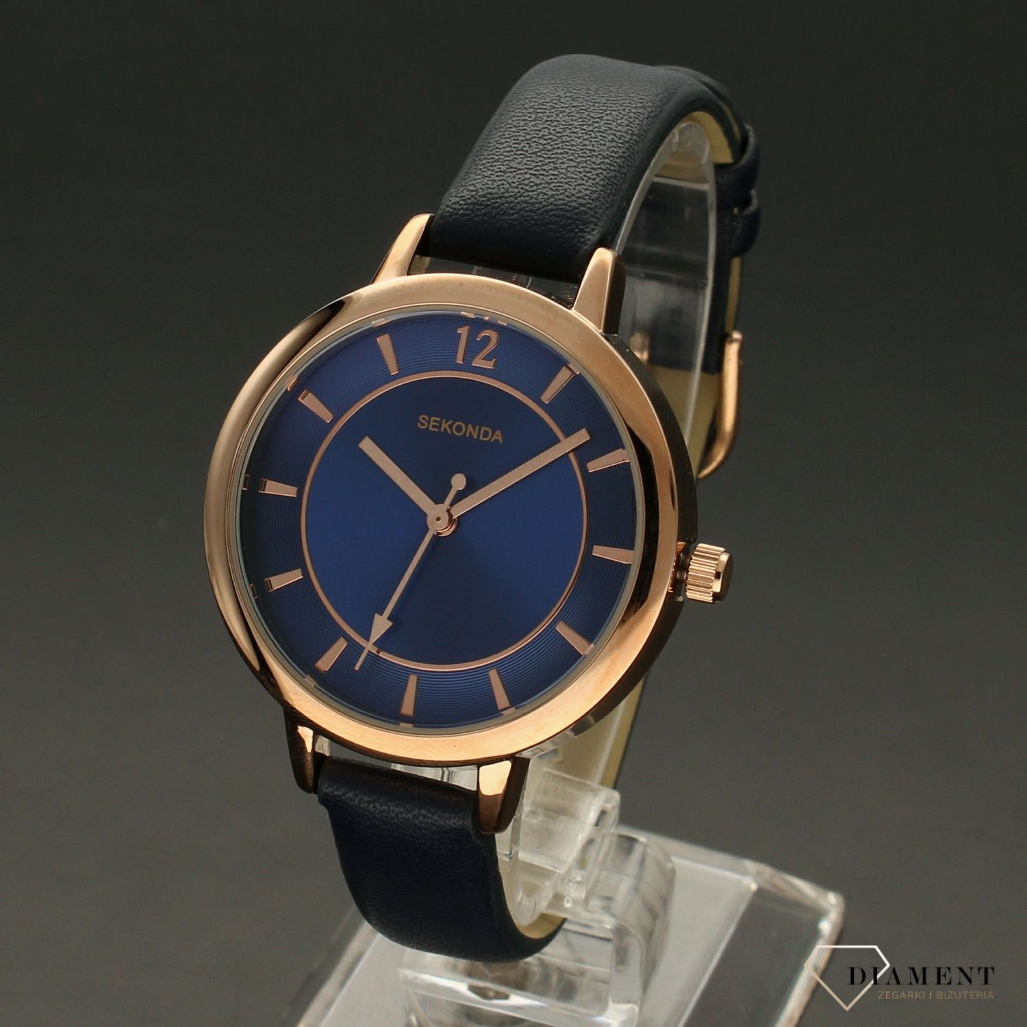 Zegarek damski Sekonda ' niebiesko- złoty  klasyk'.jpg