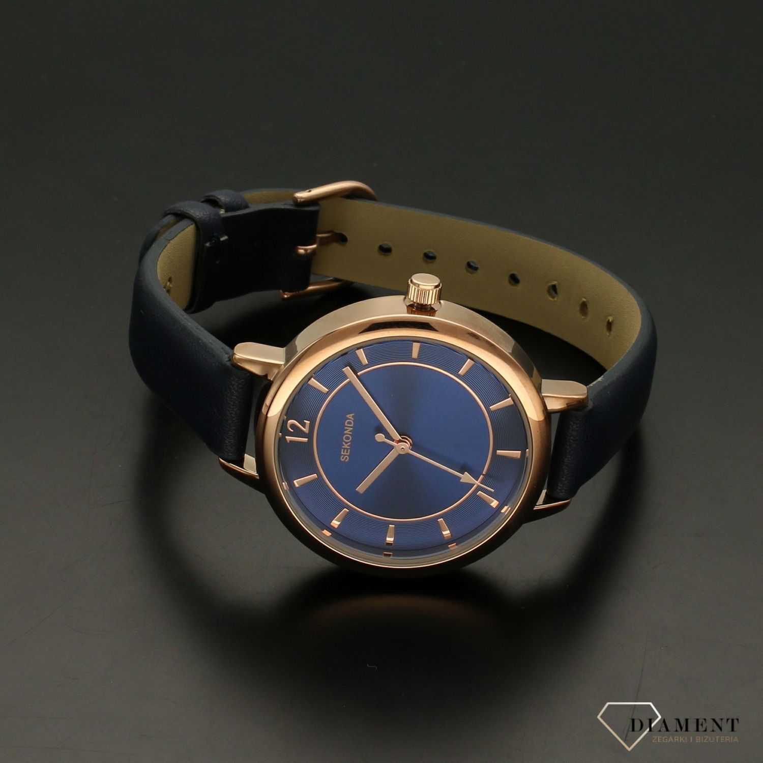 Zegarek damski Sekonda ' niebiesko- złoty  klasyk'.jpg