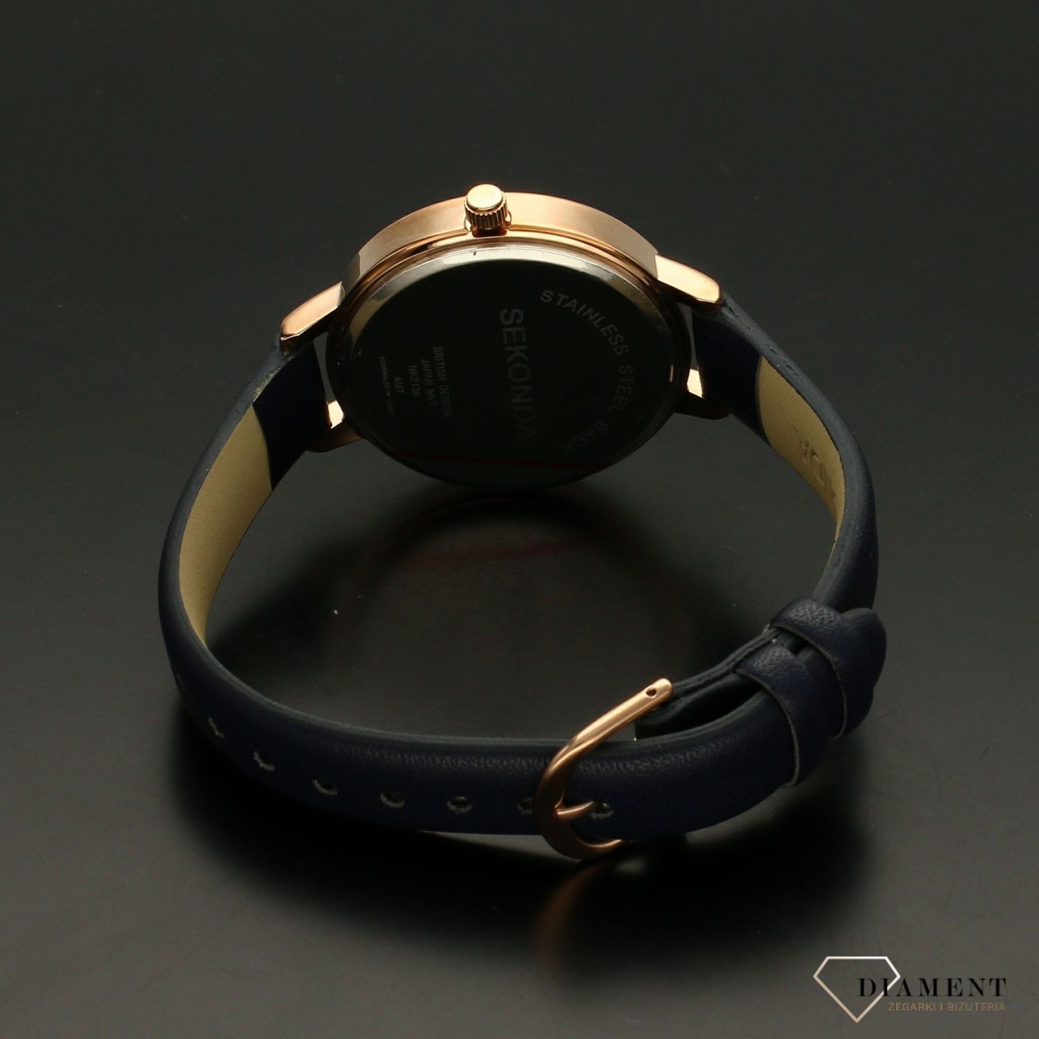 Zegarek damski Sekonda ' niebiesko- złoty  klasyk'.jpg
