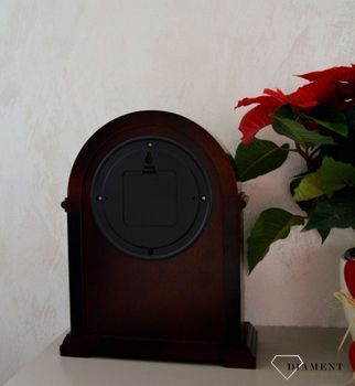 Zegar kominkowy drewniany Adler wenge 22019W Zegar kominkowy drewniany wykonany z wytrzymałego materiału w kolorze wenge,  (10).JPG