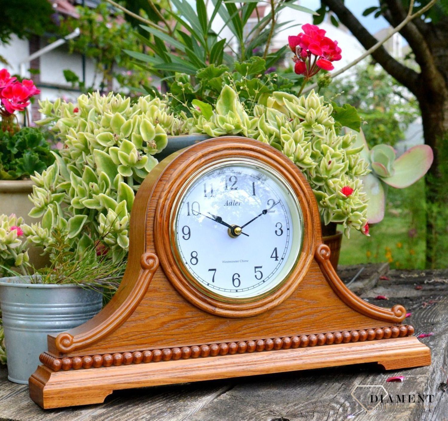 zegar dębowy na kominek 22130.jpg