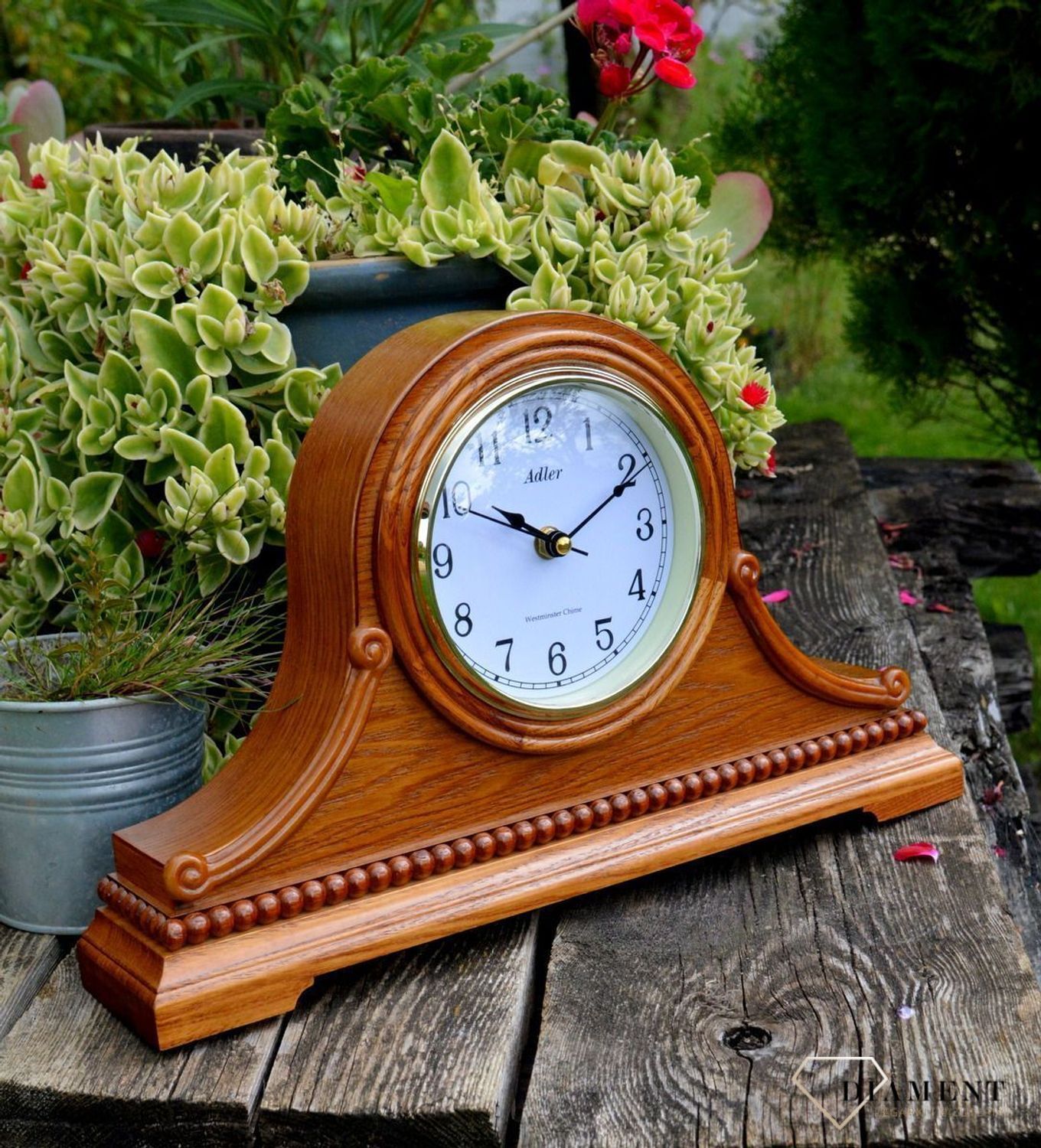 zegar dębowy na kominek 22130.jpg