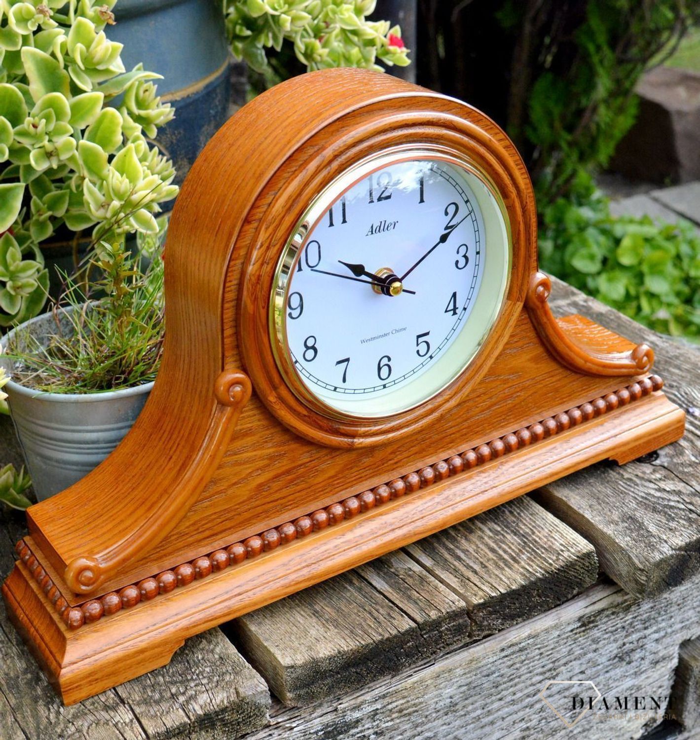 zegar dębowy na kominek 22130.jpg