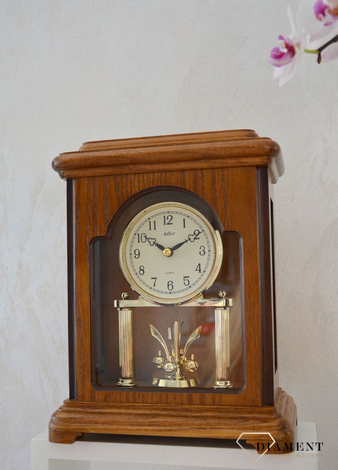 Zegar kominkowy drewniany Adler 22141D. ✓ Zegary kominkowe ✓ zegary drewniane✓ wymarzony prezent ✓ Grawer 0zł✓Zwrot 30 dni✓Negocjacje ➤Zapraszamy! (6).JPG