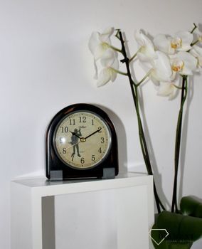 Zegar kominkowy Myśliwy ciemne drewno Wenge 22143-Wenge ✓ prezent dla myśliwego. Prezent dla koła łowieckiego (2).JPG