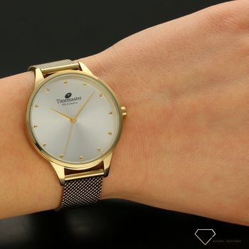 Zegarek damski na bransolecie w kolorze złotym Timemaster 223-4S (5).jpg
