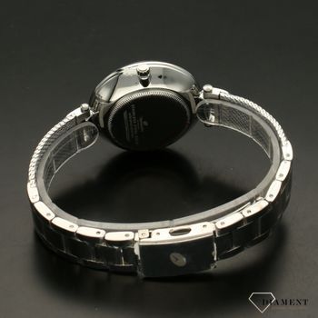 Zegarek damski TIMEMASTER 226-1A srebrny z kryształami.  Zegarek damski z pięknymi, mieniącymi się kryształami. Zegarek damski w kolorze srebrnym. Tarcza zegarka ozdobiona błyszczącą cyrkonią. Zegarek damski (3).jpg