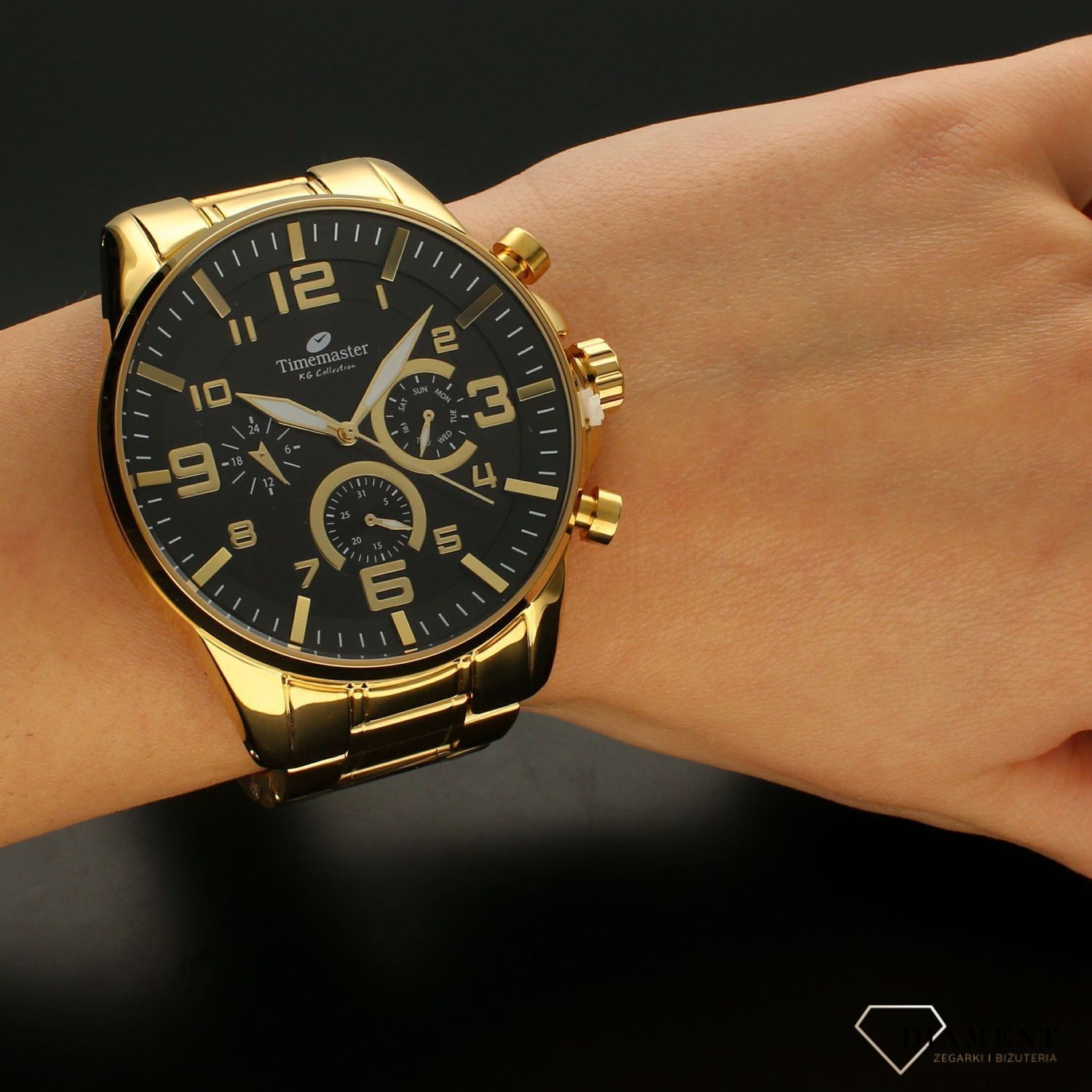 Zegarek męski na złotej bransolecie Timemaster 229-1 złoty (1).jpg