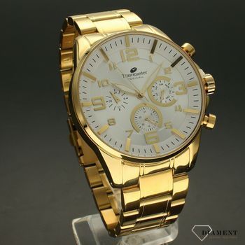 Zegarek męski na złotej bransolecie Timemaster 229-1 złoty, masywny zegarek (1).jpg