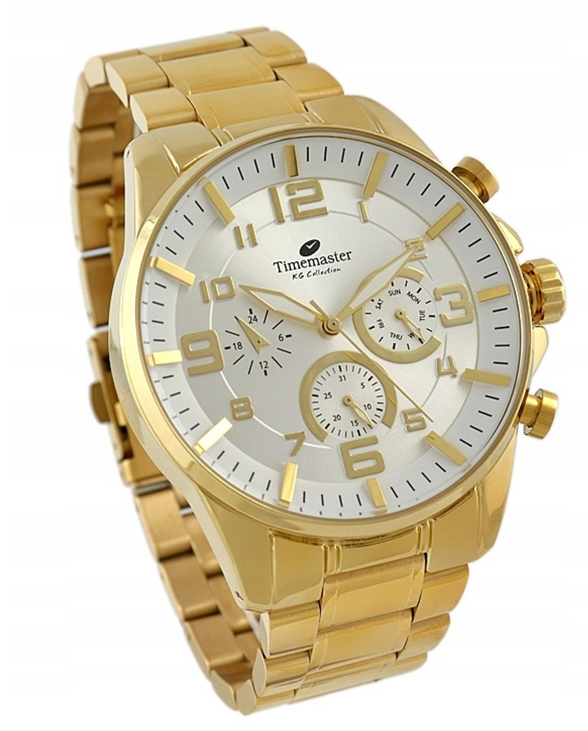 Zegarek męski na złotej bransolecie Timemaster ' Męski Boss' 229-02 jpg.png