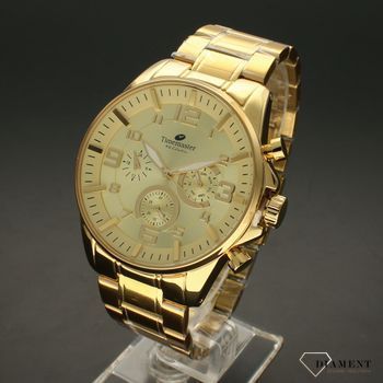 Zegarek męski na złotej bransolecie Timemaster 229-3 złoty ze złotą tarczą (2).jpg