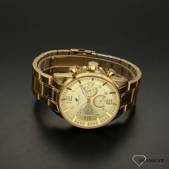 Zegarek męski na złotej bransolecie Timemaster 229-3 złoty ze złotą tarczą (3).jpg