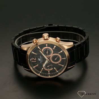 Zegarek męski na bransolecie 'Czerń z rose gold' Timemaster 229-11 (3).jpg