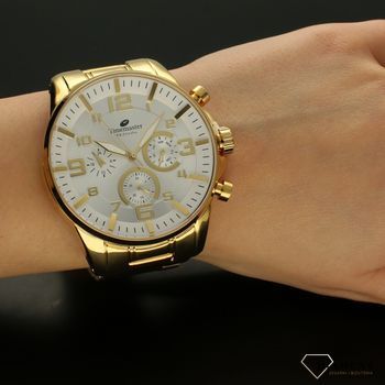 Zegarek męski na złotej bransolecie Timemaster 229-1 złoty, masywny zegarek (5).jpg