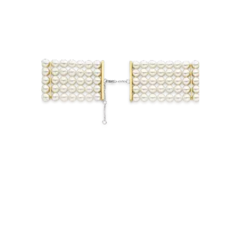 Damska bransoletka pokryta złotem TI SENTO pięć pasm białych pereł 23030YP Bransoletka z pereł TI SENTO 23030YP to oszałamiający, wyrazisty element, który łączy ponadczasowość perły z elegancją i wyrafinowaniem. Ide (2).webp