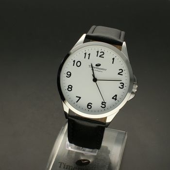 Zegarek męski Timemaster 231-7 klasyczny na pasku. Zegarek męski. Zegarek męski o klasycznym wyglądzie na czarnym skórzanym pask (2).jpg
