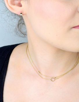 Kolczyki złote trójkąty z cyrkoniami 585 – 23E1676💛 Nowoczesne i eleganckie kolczyki w kształcie trójkątów (2).JPG