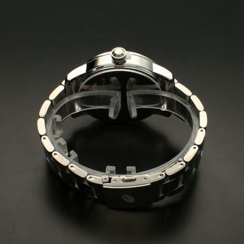 Zegarek męski na srebrnej bransolecie TIMEMASTER 240-2 z datownikiem. Srebrna solidna męska bransoleta z dużą tarczą dodaje char (3).jpg