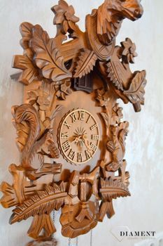 Zegar ścienny drewniany 'Jeleń' domek z kukułką Adl Adler 24000d  to zegar z kolekcji zegarów z kukułką z drewna dębowego✓Zegary ścienne✓Zegar z kukułką ✓ Zegary szafkowe (2).JPG
