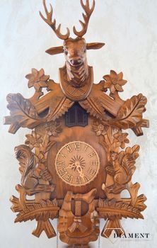 Zegar ścienny drewniany 'Jeleń' domek z kukułką Adl Adler 24000d  to zegar z kolekcji zegarów z kukułką z drewna dębowego✓Zegary ścienne✓Zegar z kukułką ✓ Zegary szafkowe (4).JPG