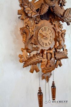 Zegar ścienny drewniany 'Jeleń' domek z kukułką Adl Adler 24000d  to zegar z kolekcji zegarów z kukułką z drewna dębowego✓Zegary ścienne✓Zegar z kukułką ✓ Zegary szafkowe (9).JPG