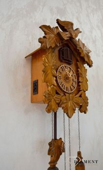 Zegar ścienny drewniany domek z kukułką Adler 24014D. Zegar z kolekcji zegarów z kukułką w kolorze dębu ✓Zegary ścienne✓Zegar z kukułką (7).JPG