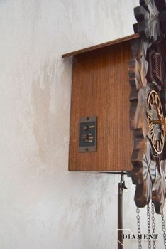 Zegar ścienny drewniany 'Jaskółka' domek z kukułką Adler 24014W zegar z kolekcji zegarów z kukułką w kolorze ciemnego orzecha ✓Zegary ścienne✓Zegar z kukułką ✓ Zegary szafkowe (1).JPG
