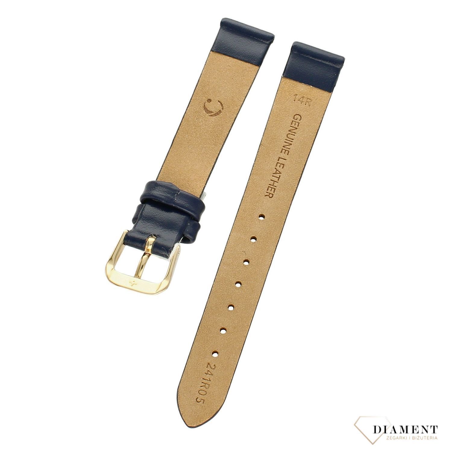 Pasek do zegarka granatowy skórzany Condor 'Granatowy mat' 241R (1).jpg