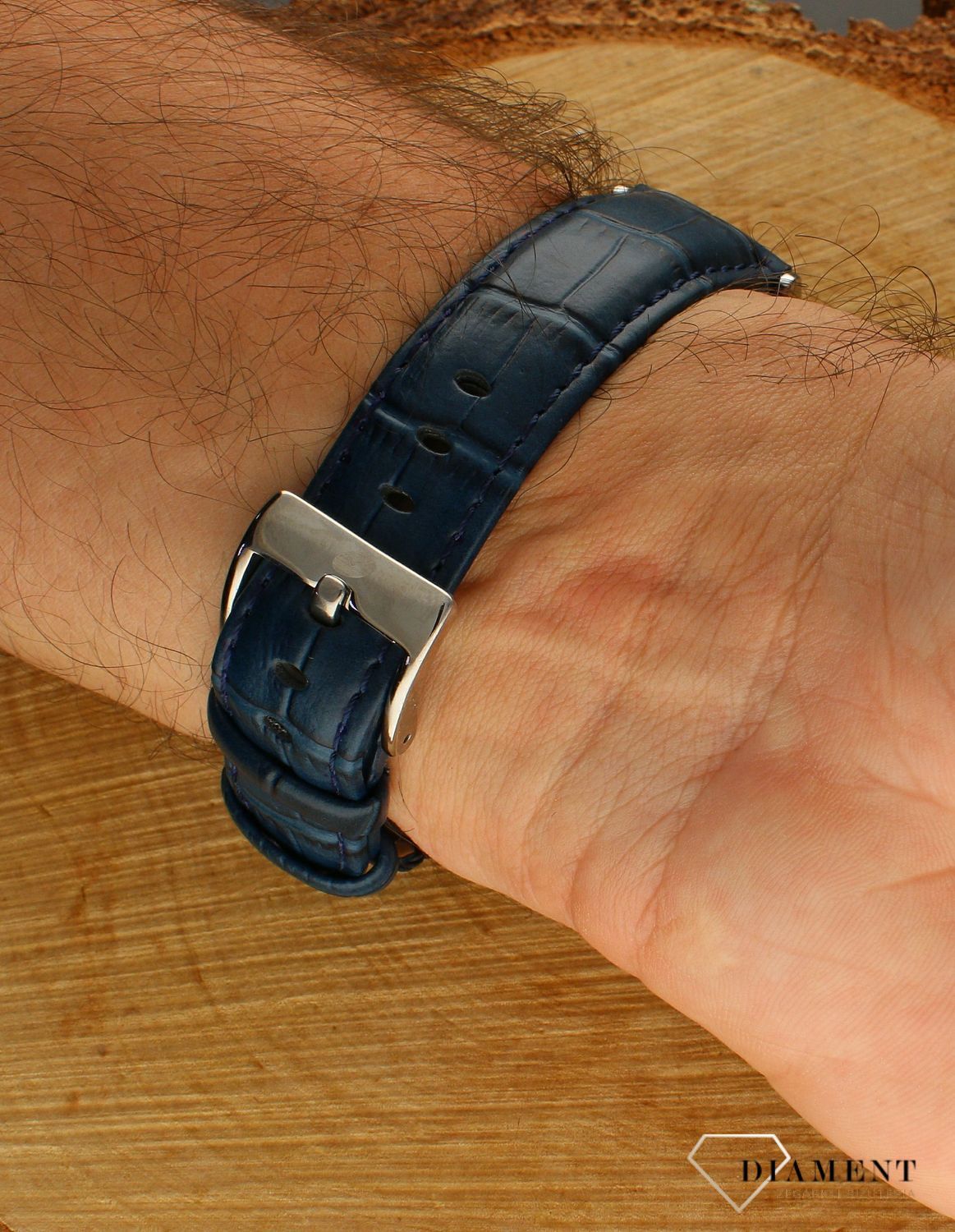 Zegarek męski na pasku TIMEMASTER 251-4 'Niebieski Klasyk'.jpg