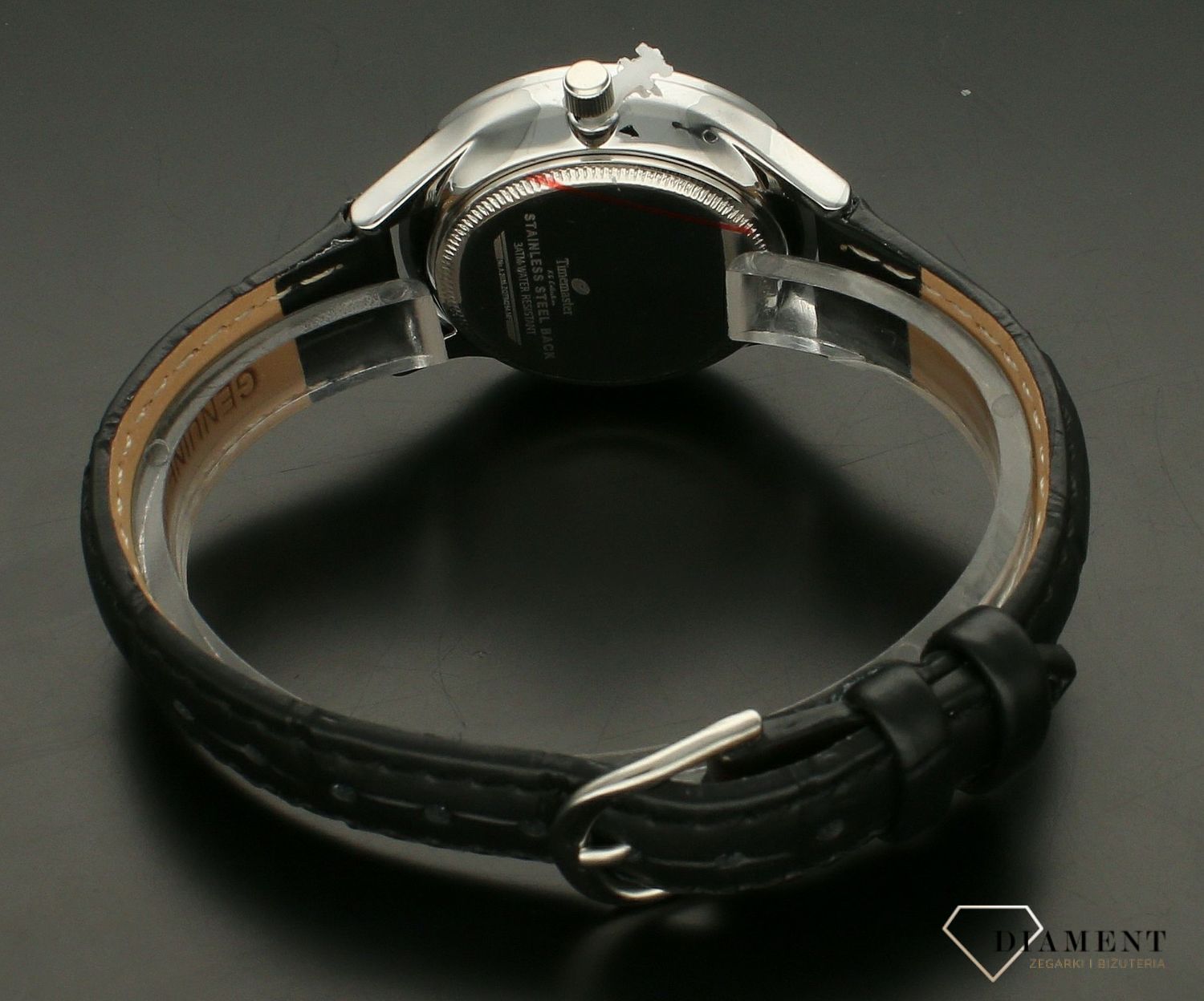 Zegarek damski na pasku TIMEMASTER 254-2 'Czarny Klasyk'.jpg