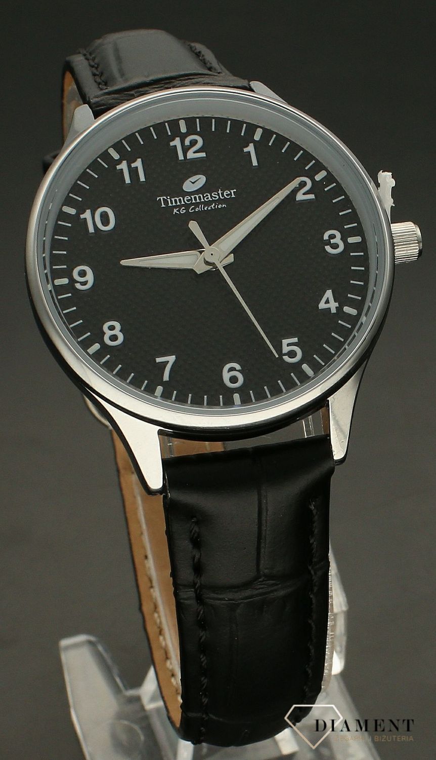 Zegarek damski na pasku TIMEMASTER 254-2 'Czarny Klasyk'.jpg