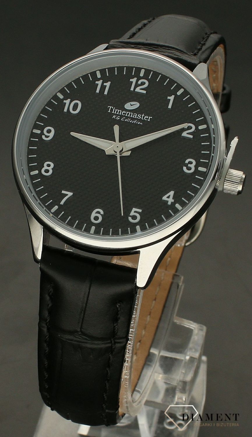 Zegarek damski na pasku TIMEMASTER 254-2 'Czarny Klasyk'.jpg