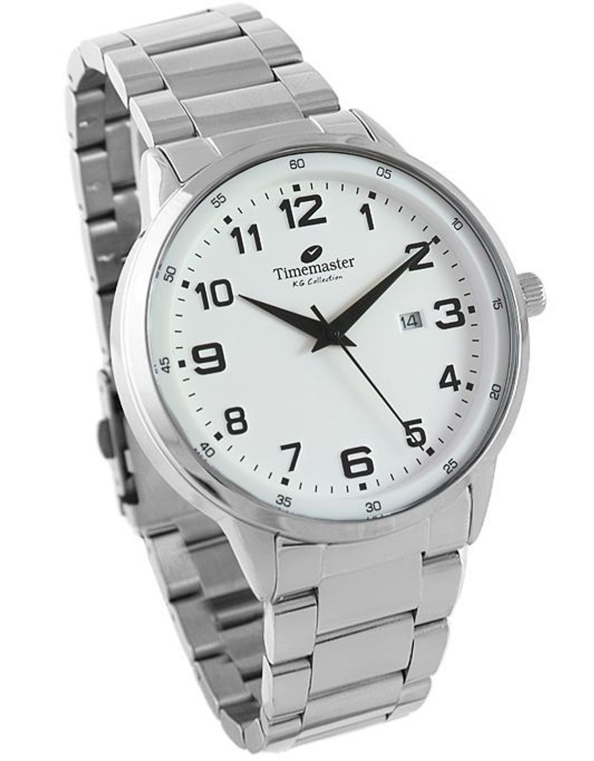 Zegarek męski na bransolecie TIMEMASTER 255-01 z datownikiem.jpg