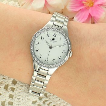 Zegarek damski Timemaster 265-02 srebrny – cyrkonie, bransoleta stalowa, Miyota, elegancki (2).jpg