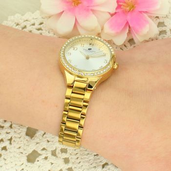 Zegarek damski Timemaster 265-04 na złotej bransolecie – cyrkonie, mechanizm Miyota, elegancki model biżuteryjny gold.jpg