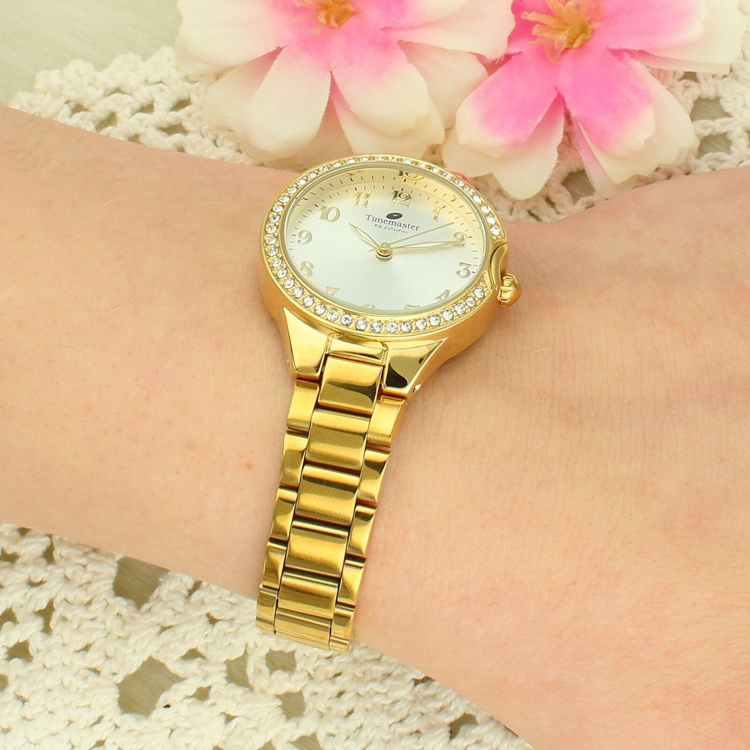 Zegarek damski Timemaster 265-04 na złotej bransolecie – cyrkonie, mechanizm Miyota, elegancki model biżuteryjny.jpg