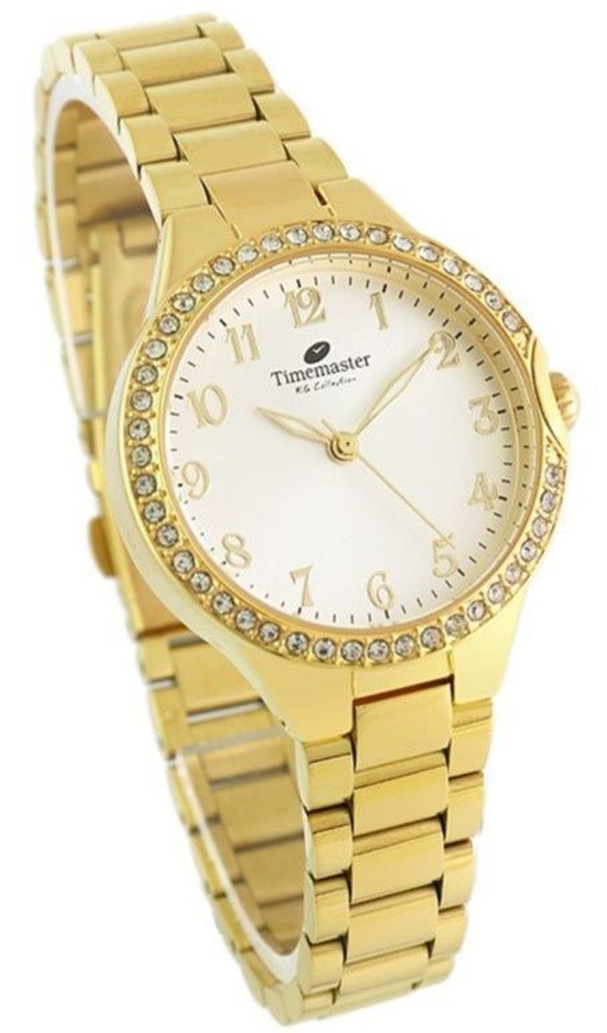 Zegarek damski Timemaster 265-04 na złotej bransolecie – cyrkonie, mechanizm Miyota, elegancki model biżuteryjny.jpg